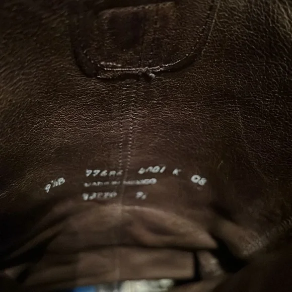 Frye Brown Leather Boots Size 9 1/2 B - Picture 6 of 6